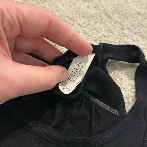 “We’re Getting Shamrocked” Funny Graphic Tank Top Bella Black Sz XL - Picture 5 of 5